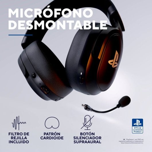 Auriculares Trust GXT 499 Forta Wireless USB-A Gaming PS5 Microfone Preto