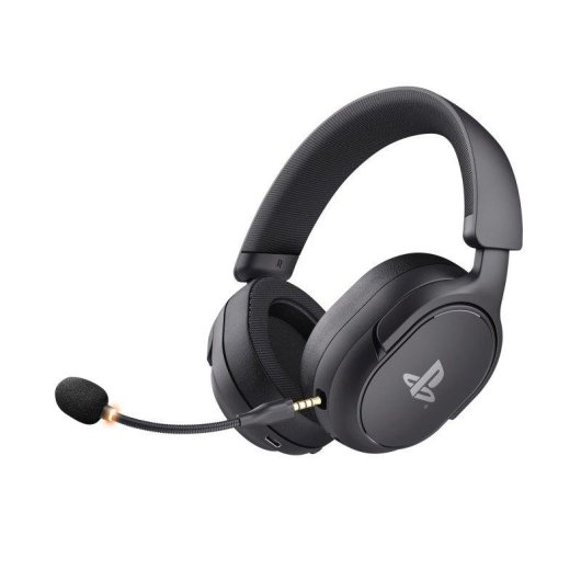 Auriculares Trust GXT 499W Forta inalámbricos USB para gaming PS5 con micrófono desmontable negros
