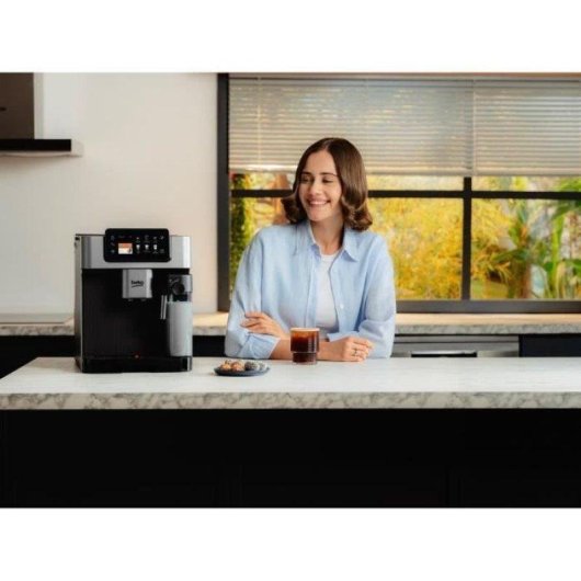 Cafetera Superautomática Beko CEG7348X 2 L 19 Bares con molinillo y espumador