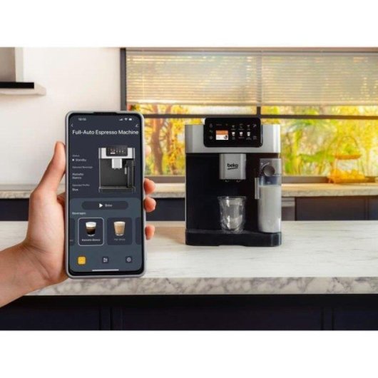 Cafetera Superautomática Beko CEG7348X 2 L 19 Bares con molinillo y espumador