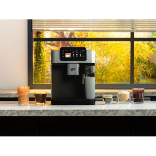 Cafetera Superautomática Beko CEG7348X 2 L 19 Bares con molinillo y espumador