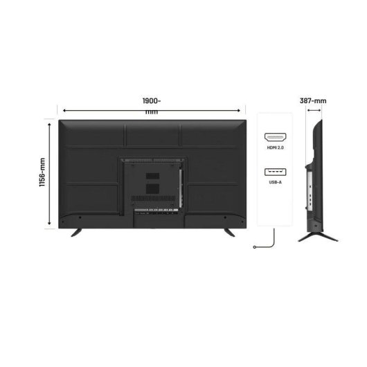 Monitor JAPANNEXT JN-VM8500UHDR 85" UltraHD 4K 60Hz VA HDR G-Sync FreeSync 8ms