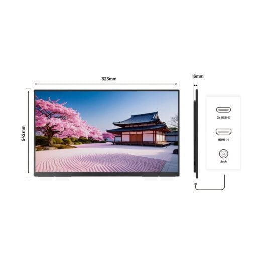 Monitor JAPANNEXT JN-MD-IPS238F-C6 23.8" Full HD 100Hz IPS HDR USB-C 14ms