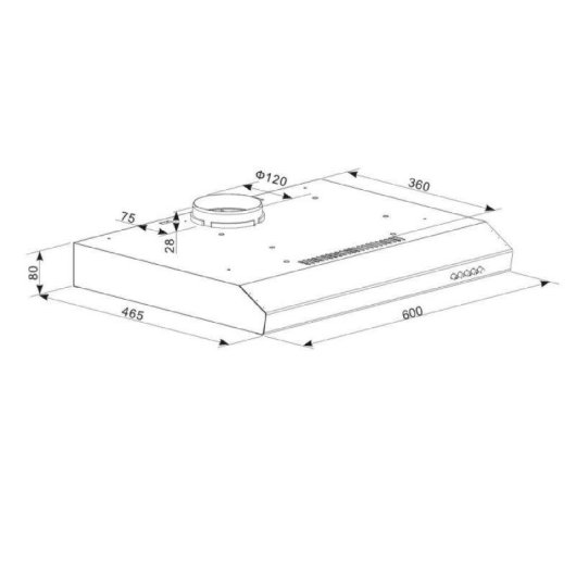 Campana extractora Cecotec Bolero Flux CM 602100 Convencional 60 cm motor DC LED