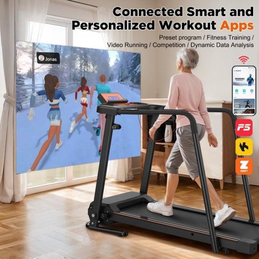 Tapis de course Clover Fitness S200 stabilité et sécurité avancées