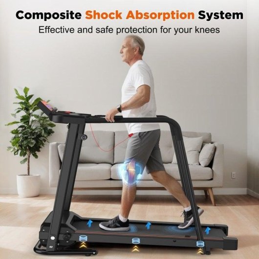 Tapis de course Clover Fitness S200 stabilité et sécurité avancées