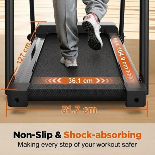 Tapis de course Clover Fitness S200 stabilité et sécurité avancées