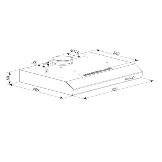 Campana extractora Cecotec Bolero Flux CM 602100 Aspirazione 60cm LED bianco