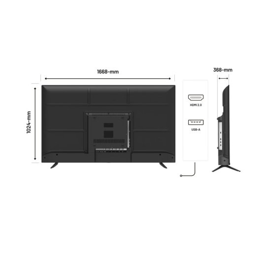 Monitor JAPANNEXT JN-IPS7500UHDR-U 75" Ultra HD 4K 60Hz IPS HDR G-Sync FreeSync 14ms