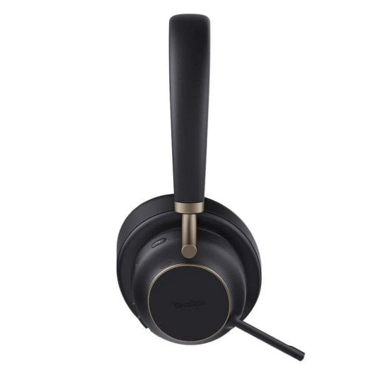 Auriculares Yealink BH76 Plus sem fios Bluetooth com Cancelamento de Ruído, Microfone e carregamento sem fios, preto