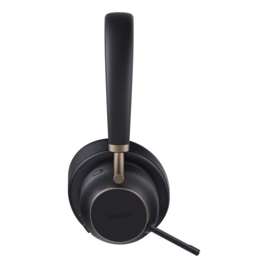 Auriculares Yealink BH76 Plus sem fios Bluetooth com Cancelamento de Ruído, Microfone e carregamento sem fios, preto