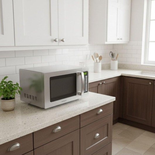 Microondas Aspes AMWH2510001MD 25 Litros 1000W Sin Plato Giratorio LED Inox