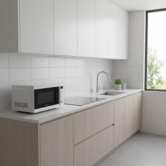 Microondas Aspes AMW2701DGX 20L 700W con Grill 8 Programas Inox