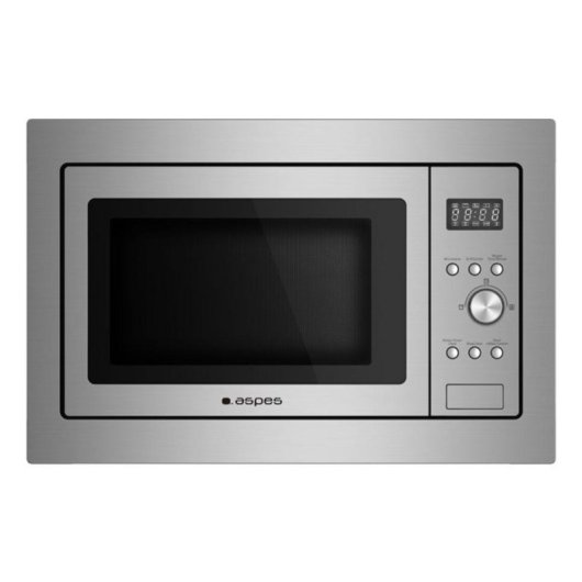 Microondas Aspes AMWI2701DGX 20L 700W con Grill 8 Programas Inox