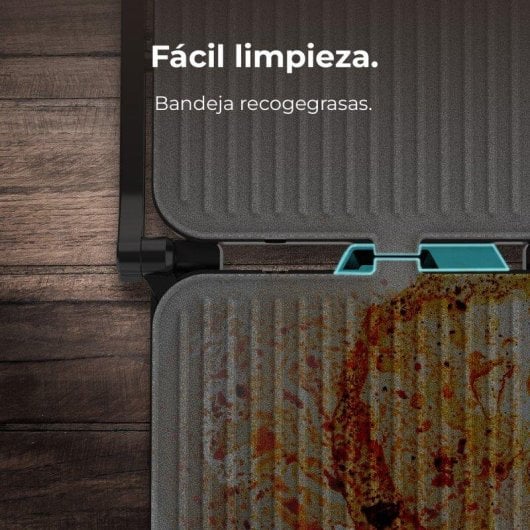 Griglia Cecotec Rock'ngrill 2000 Full Open 2000W Rockstone 180 Piastra Galleggiante