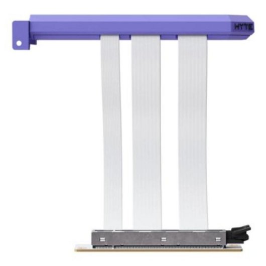 Cabo Hyte PCIe 5.0 Hyper Riser 16 pinos 20 cm branco violeta