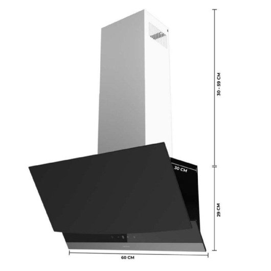 Campana extractora Cecotec Bolero Flux DT 604400 Recirculación 60cm control gestual