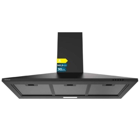 Campana extractora Cecotec Bolero Flux PM 904000 Black A 90cm motore DC LED