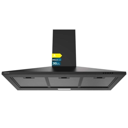 Campana extractora Cecotec Bolero Flux PM 904000 Black A 90cm motore DC LED