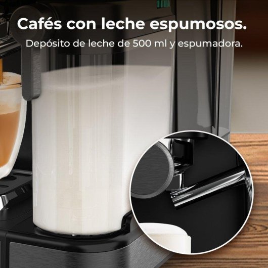 Cafetera Espresso Cecotec Power Espresso Touch ColdBrew 1,5L 20 Bares con espumador de leche