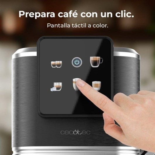 Cafetera Espresso Cecotec Cafelizzia Coldbrew Latte 1,2L 20 Bares pantalla táctil espumadora
