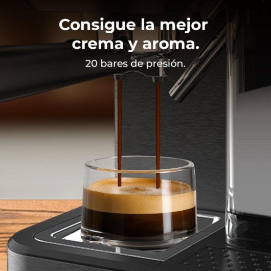Cafetera Espresso Cecotec Cafelizzia Coldbrew Latte 1,2L 20 Bares pantalla táctil espumadora