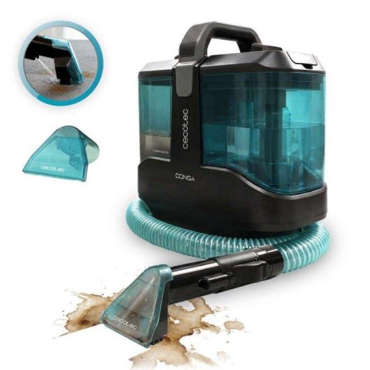 Aspiradora de Tapicerías Cecotec Conga 3000 Carpet&Spot Clean Max 450W 13kPa Depósito 1L Compacta
