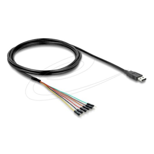 Adaptador Delock 63989 USB 2.0 TTL cabo 1,8 m preto