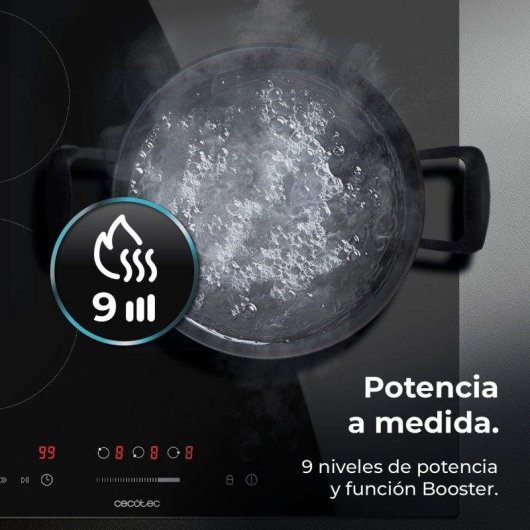 Piastra induzione Cecotec Bolero Squad I 3001 Max 3 zone 6600W 9 livelli Kidblock