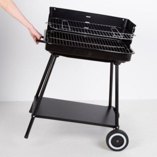 Barbacoa Aktive Altura Regulable con Ruedas 82x55x43 cm