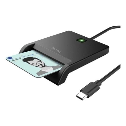 Lecteur de cartes intelligentes Trust 26253 USB-C Compact Noir