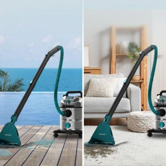 Aspiradora de Tapicerías Cecotec Conga CarpetClean 20000 Pro Ultra 1600W 20L Sólidos y Líquidos Gris