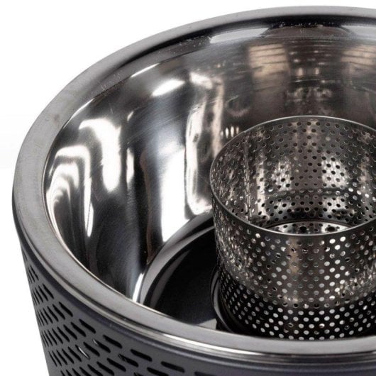 Tischgrill Aktive Barbecue 2 in 1 Edelstahl schwarz 31 cm