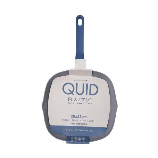 Asador Quid Baltic Aluminio Estampado 39x28 cm Gris/Azul