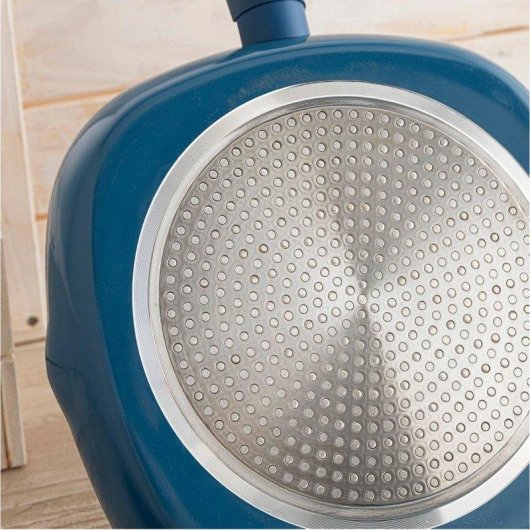 Asador Quid Baltic Aluminio Estampado 39x28 cm Gris/Azul