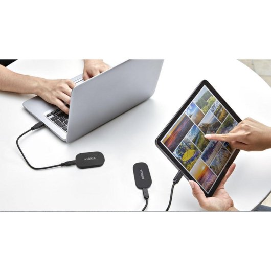 Disco Duro Kioxia EXCERIA PLUS G2 500GB SSD Externe USB-C 1050MB/s Protection