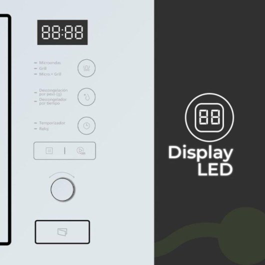Microondas Aspes AMWI2800DGB 20 Litros 800W con Grill Display LED