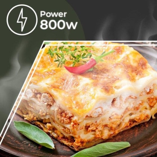 Microondas Aspes AMWI2800DGB 20 Litros 800W con Grill Display LED