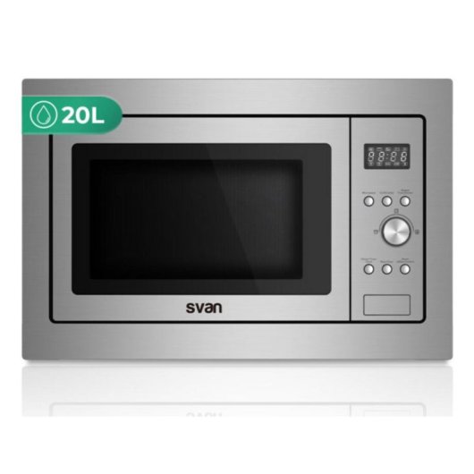 Microondas Svan SMWI2701DGX 20L 700W con Grill 8 Programas Integrable