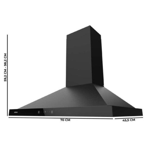 Campana extractora Cecotec Bolero Flux PT 704400 Black Conduite 70cm contrôle gestuel