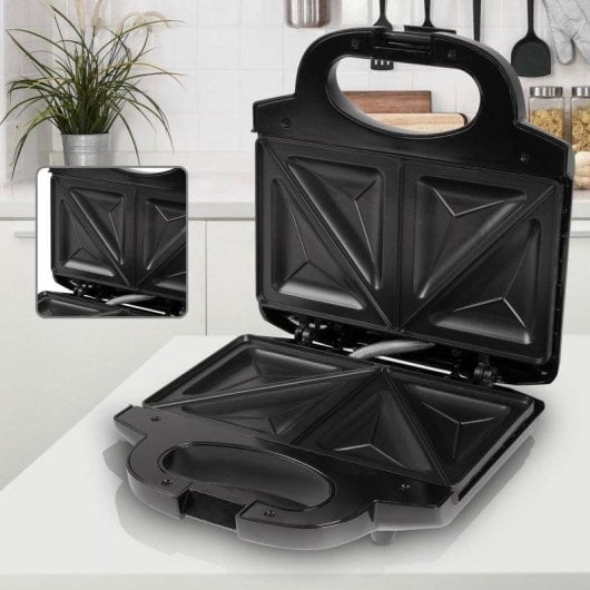 Sandwichiera Clatronic ST 3778 Acciaio Inox 750 W Antiscivolo