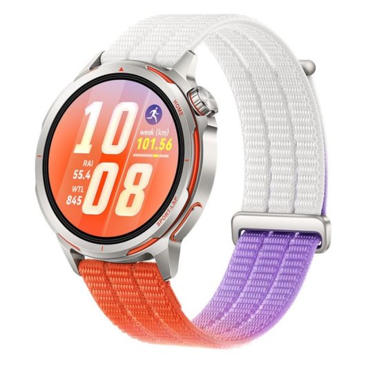 Huawei GT Runner 2 Bluetooth GPS NFC 43,5mm AMOLED Titânio Pulseira Multicolorida IP69