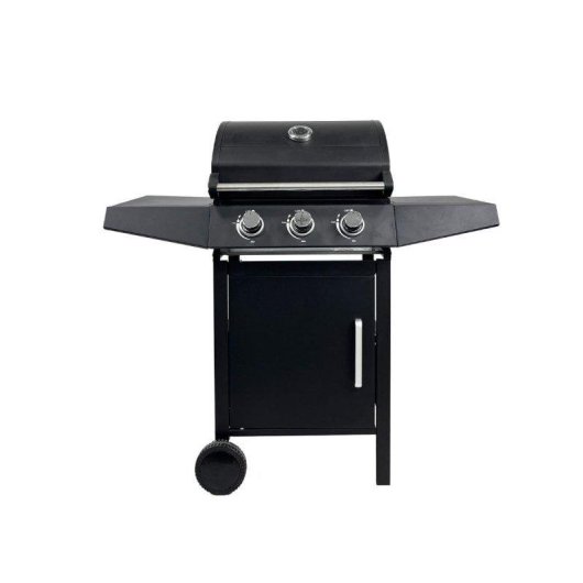 Barbacoa de Gas Hannover Grill Pegaso 3 Fuegos 110x110x46 cm Negro