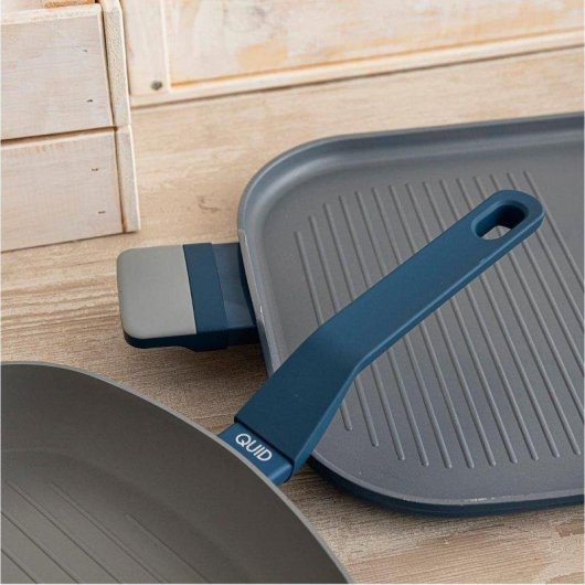 Asador Quid Baltic Aluminio Forjado Gris 28x39 Cm