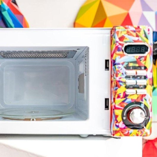 Microondas Cecotec ProClean 5110 Retro Coloring Tech 20L 700W con Grill y 8 Programas