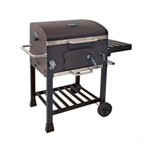 Barbacoa Aktive Con Ruedas Negro 113x100x45 Cm