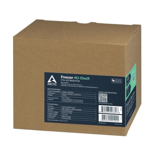 Kuhlung Luft Arctic Socket Ampere LGA5964 120mm Freezer 4U-OneX Doppel-Lufter