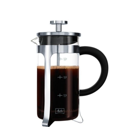 French Press Kaffeemaschine Melitta Premium 350 ml mit ergonomischem Griff mikrowellengeeignet