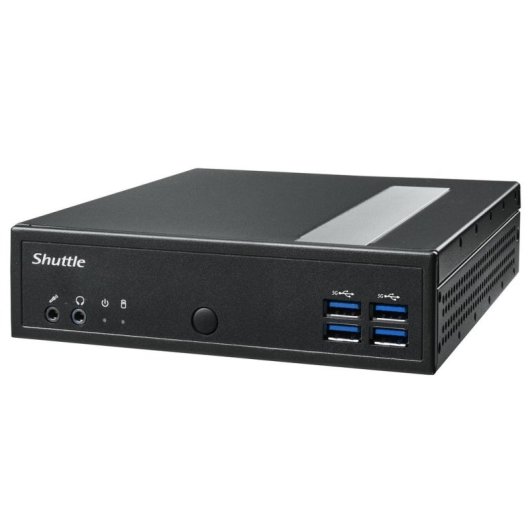 Mini PC Shuttle DL3000EP Intel N100 8GB 128GB SSD UHD Graphics Windows 10 IoT Slim sem ventoinha