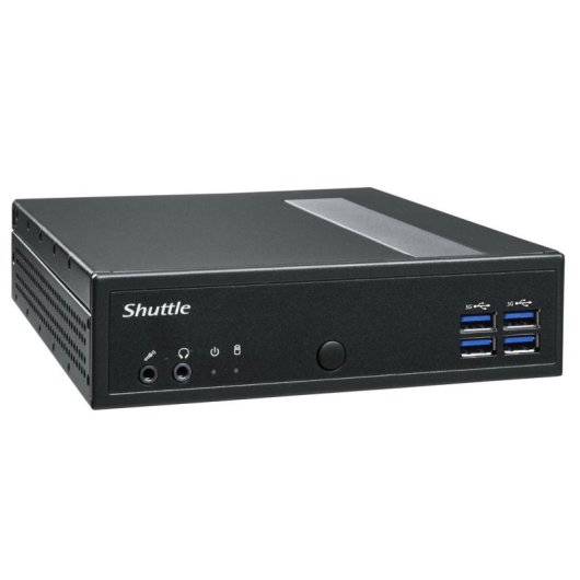Mini PC Shuttle DL3000EP Intel N100 8GB 128GB SSD UHD Graphics Windows 10 IoT Slim sem ventoinha
